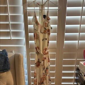 Disney White and Pink Spaghetti Strap Sundress
